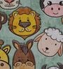 Multi Kids Polyester 5 ft x 7 ft Machine Made Carpet