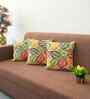Multi Polyester Floral 18x18 inches Cushion Covers Set of 3
