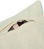 Beige Polyester Floral 18x18 inches Cushion Covers Set of 3