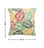 Cream Polyester Floral 20x20 inches Cushion Covers Set of 3