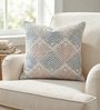 Multi Polyester Geometric 18x18 inches Cushion Cover