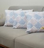 Multi Polyester Geometric 20x20 inches Cushion Covers Set of 3