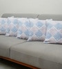 Multi Polyester Geometric 20x20 inches Cushion Covers Set of 5