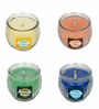 Set Of 4 Multicolour Wax Scented Jar Candles