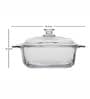 Serene Glass Casserole with Lid