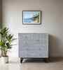 Zenith Solid Wood Chest of Drawers in Grey Finish