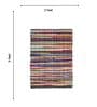 Multi Striped Hand Woven 3 Ft X 2 Ft Dhurrie