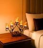 Black Glass 5 Votive Tea Light Holder