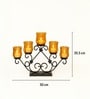 Black Glass 5 Votive Tea Light Holder