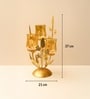Golden Metal 3 Votive Tea Light Holder With Golden Frame