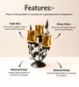 Black Metal 3 Votive Tea Light Holder