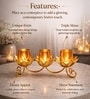 Golden Metal Votive Tea Light Holder Set Of 3