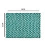 Teal Polypropylene 16X24 Inches Anti-Skid Bath Mat