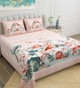 Multi Traditional 180 TC Cotton Printed Bedsheet With Two Pillow Covers For Queen Bed (Jaipuri Printed ,Multi ,153 GSM)