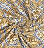 Blue Traditional 220 TC Cotton  Double Queen Bedsheet with 2 Pillow Covers