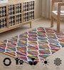 Multi Traditional Hand Woven 6 Ft X 4 Ft  Dhurrie