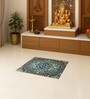 Multi Traditional Polyester 24x24 Inches Skid-Resistant Backing Prayer Mats (Pack of 1)