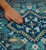 Multi Traditional Polyester 24x24 Inches Skid-Resistant Backing Prayer Mats (Pack of 1)