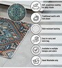 Multi Traditional Polyester 24x24 Inches Skid-Resistant Backing Prayer Mats (Pack of 1)