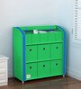 Mulberry Fabric Kids Storage Cabinet in Blue & Green Colour