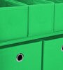 Mulberry Fabric Kids Storage Cabinet in Blue & Green Colour