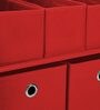 Tomato Fabric Kids Storage Cabinet in Red & Black Colour
