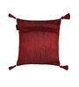 Multicolor Traditional Velvet 16 x 16 Inches Tasseled Cushion Covers (Set of 2)