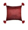 Red Traditional Velvet 16 x 16 Inches Cushion Cover