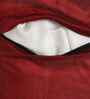 Red Traditional Velvet 16 x 16 Inches Cushion Covers with Tassels (Set of 5)