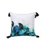 Blue Traditional Velvet 16 x 16 Inch Cushion Covers (Set of 2)