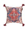 Multicolor Traditional Velvet 16 x 16 Inches Tasseled Cushion Covers (Set of 2)