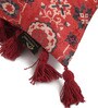 Red Traditional Velvet 16 x 16 Inches Cushion Covers (Pack of 2)