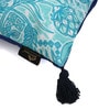 Blue Traditional Velvet 16 x 16 Inch Cushion Covers (Set of 2)