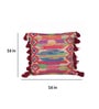 Multicolor Traditional Velvet 16 x 16 Inch Cushion Covers (Set of 2)