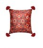 Red Traditional Velvet 16 x 16 Inches Cushion Cover