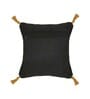 Grey Floral Velvet 16 x 16 Inches Cushion Covers with Tassels (Set of 5)