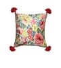 Multicolor Floral Velvet 16 x 16 Inches Cushion Cover