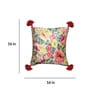 Multicolor Floral Velvet 16 x 16 Inches Cushion Cover