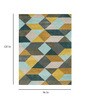 Multicolor Geometric Wool 8 ft x 10 ft Hand Tufted Carpet