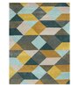 Multicolor Geometric Wool 8 ft x 10 ft Hand Tufted Carpet