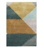 Multicolor Geometric Wool 8 ft x 10 ft Hand Tufted Carpet
