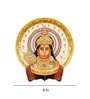 Multiclor Marble Hanuman Round Plate with stand