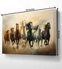 Multicolor  7 Running Horses Gallery  Landscape Painting
