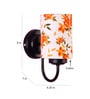 Multicolor  cotton wall mounted lamp with Black Base