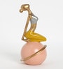 Multicolor Polyresin Lady Yoga Figurine Backbend