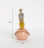 Multicolor Polyresin Lady Yoga Figurine Backbend