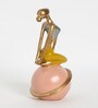 Multicolor Polyresin Lady Yoga Figurine Backbend
