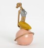 Multicolor Polyresin Lady Yoga Figurine Backbend