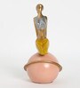 Multicolor Polyresin Lady Yoga Figurine Backbend