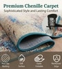 Multicolor Silk 5 X 3 Feet Abstract  Rectangle Carpet